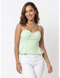 TOP BUSTIER À BRETELLES...