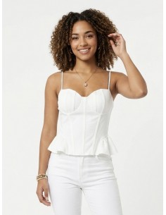 TOP BUSTIER À BRETELLES...