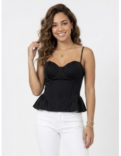 TOP BUSTIER À BRETELLES...