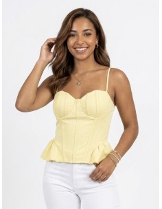 TOP BUSTIER À BRETELLES...