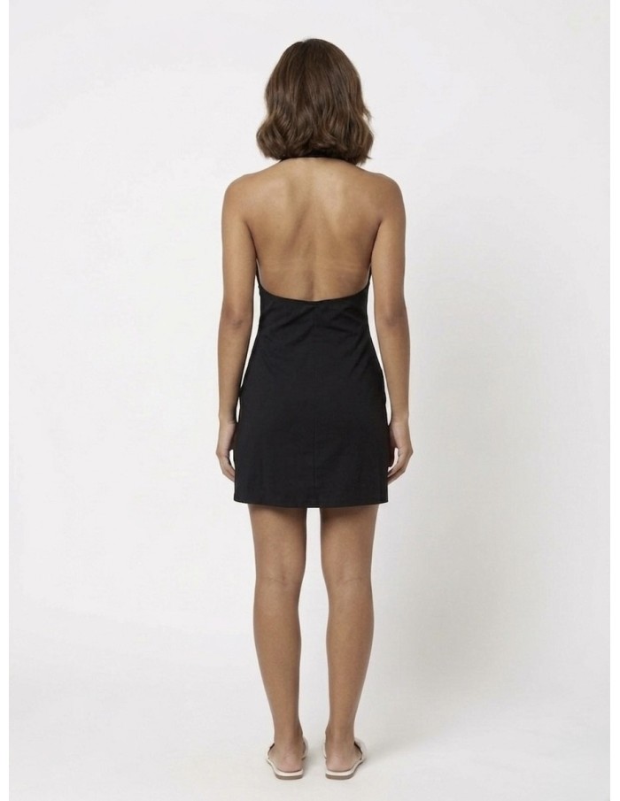 ROBE COURTE NOIR À CLOUS - FEMME