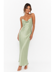 ROBE LONGUE SATINÉE À...