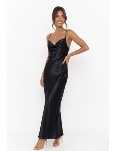 ROBE LONGUE SATINÉE À...