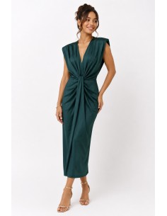 ROBE LONGUE À EFFET DRAPÉ...