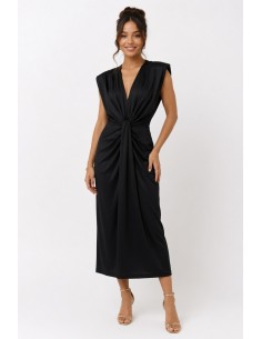 ROBE LONGUE À EFFET DRAPÉ...