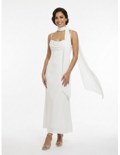 ROBE LONGUE BUSTIER ÉCHARPE...
