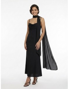 ROBE LONGUE BUSTIER ÉCHARPE...