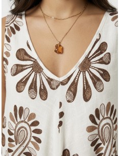 ROBE LONGUE COL V FLEURIE... 2