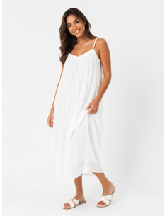 ROBE LONGUE À BRETELLES...