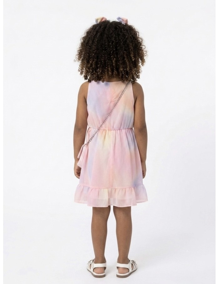 ROBE À VOLANT + SAC ASSORTI ROSÉE - FILLE