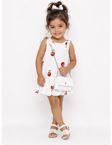 ROBE BLANCHE À IMPRIMÉ POMMES - BÉBÉ