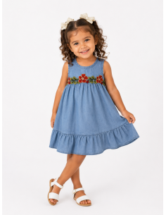 ROBE À BRODERIE FLEURIE - BÉBÉ