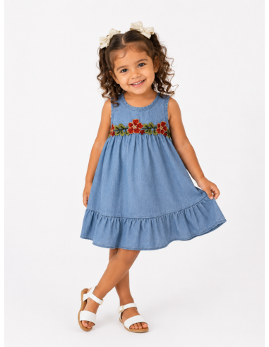 ROBE À BRODERIE FLEURIE - BÉBÉ