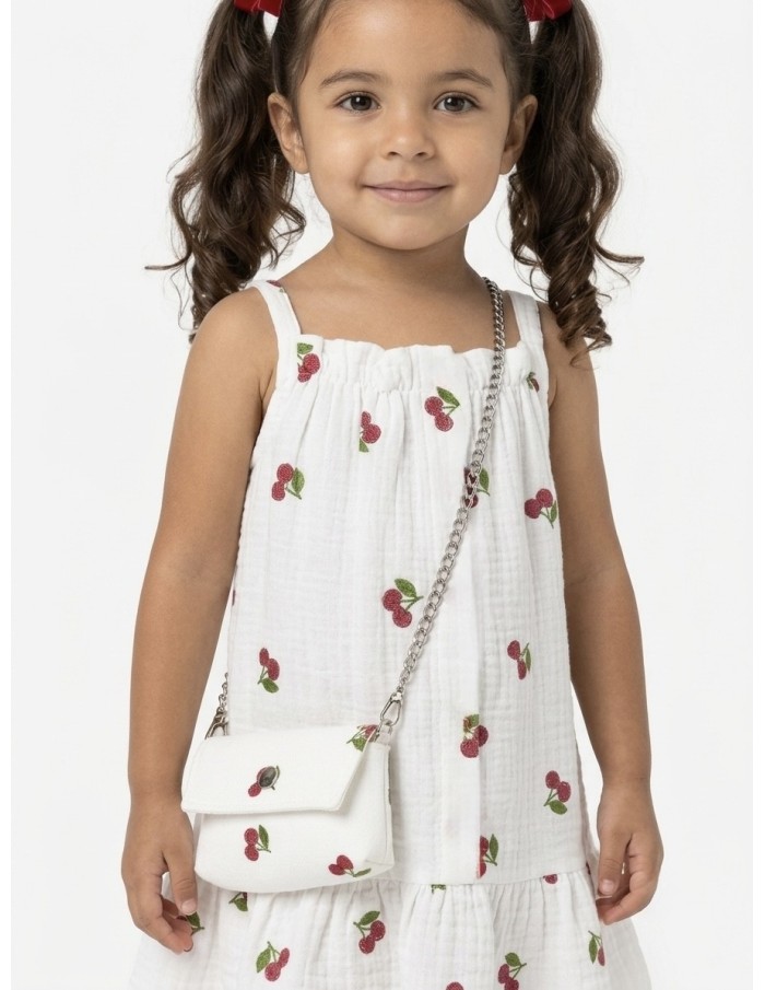 ROBE CERISE + SAC ASSORTI COTON - BÉBÉ