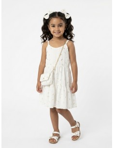 ROBE PLUMES DORÉS BLANCHE+...