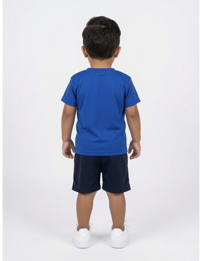 ENSEMBLE SPORTIF T-SHIRT + SHORT BLEU - GARÇON