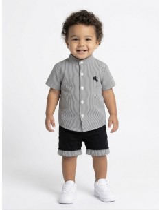 ENSEMBLE CHEMISE RAYÉE +...