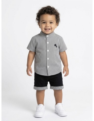ENSEMBLE CHEMISE RAYÉE + SHORT - BÉBÉ