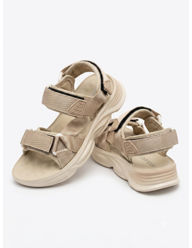 SANDALES SPORTIVES BEIGE - 25 au 36
