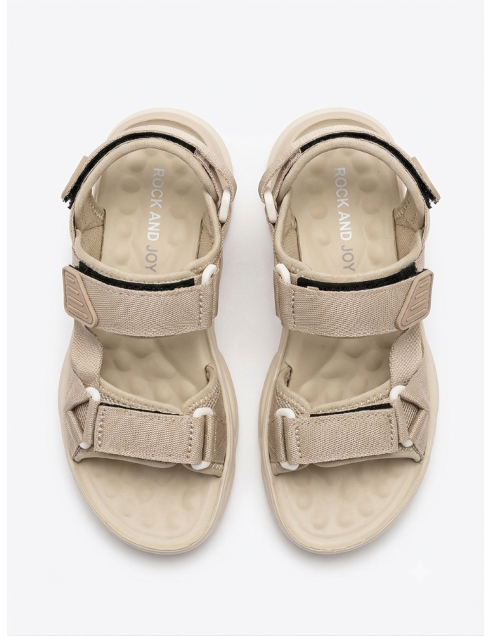 SANDALES SPORTIVES BEIGE - 25 au 36