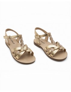 SANDALES À BRIDES TRESSÉES...