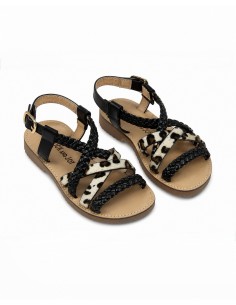 SANDALES À IMPRIMÉ LÉOPARD...