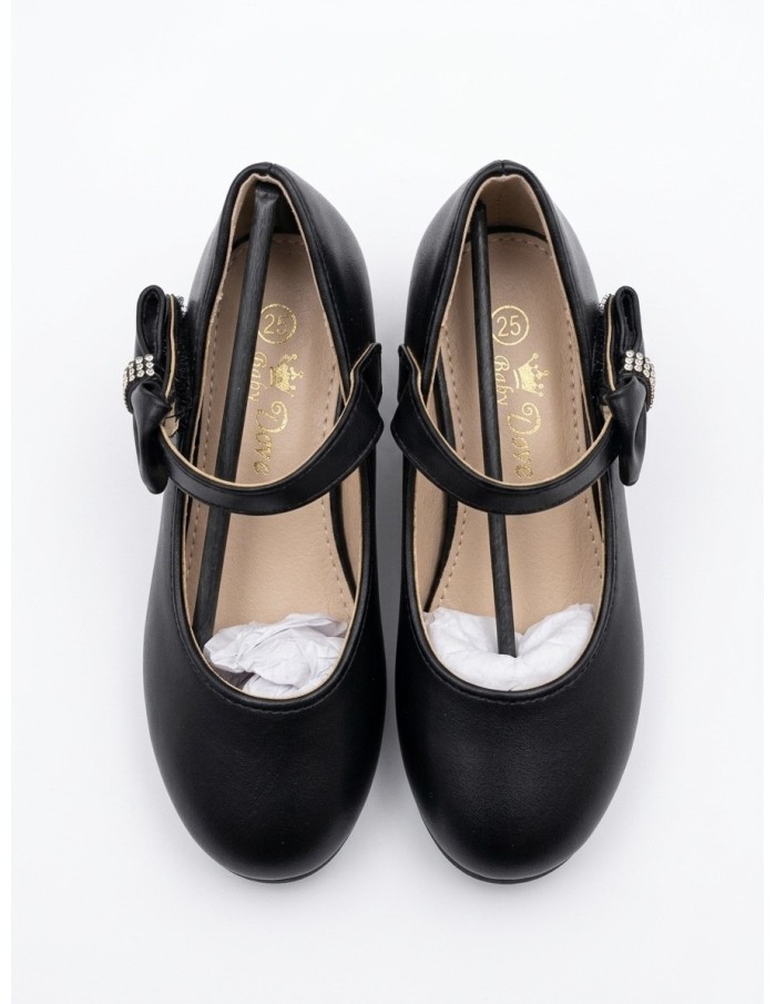 BALLERINES À TALONS NOIR - FILLE 25 AU 36