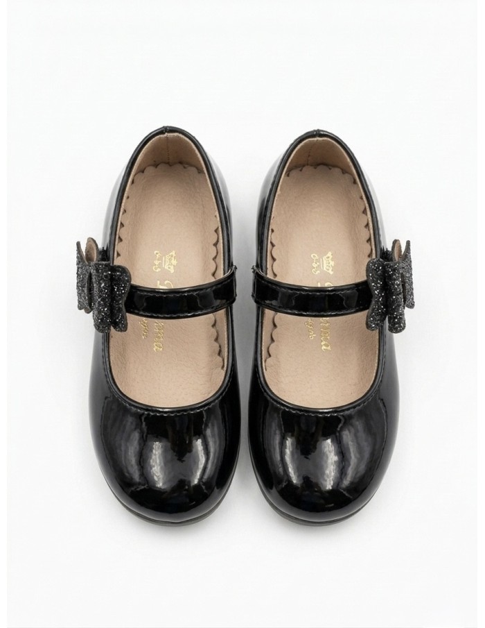 BALLERINES À BRIDES NOIRES - BÉBÉ 18 au 25