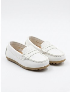 MOCASSIN BLANC CLASSIQUE -...