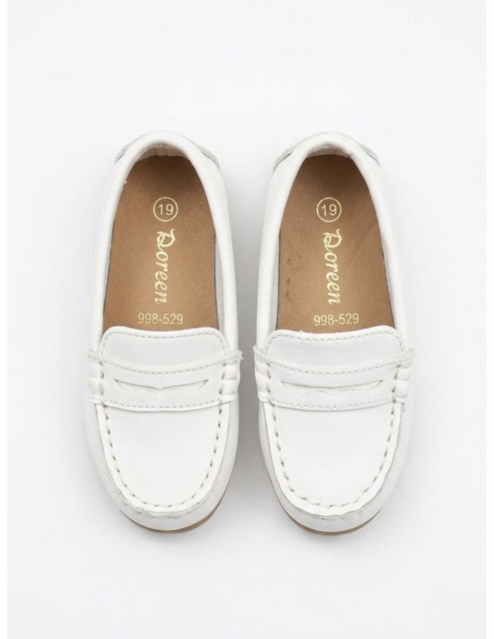 MOCASSIN BLANC CLASSIQUE - BÉBÉ 16 AU 25