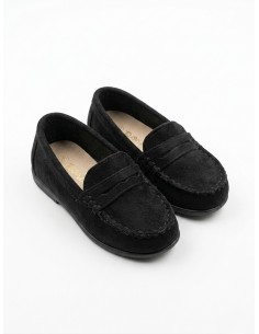MOCASSINS NOIRS EN SUÉDINE...