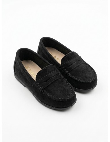 MOCASSINS NOIRS EN SUÉDINE - BÉBÉ 18...