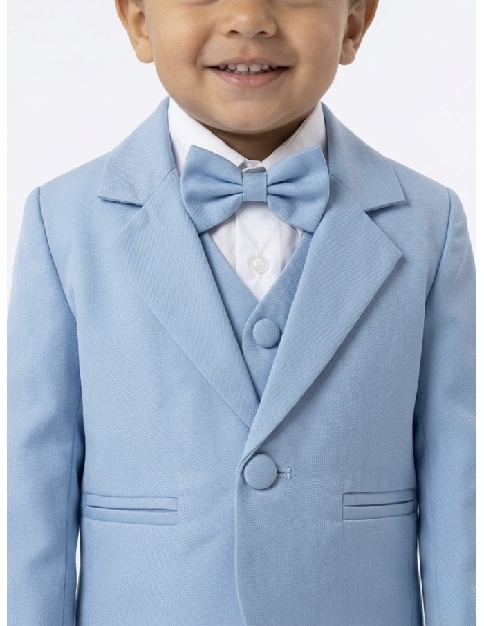 ENSEMBLE COSTUME 5 PIÈCES BLEU- BÉBÉ 3 À 24 MOIS