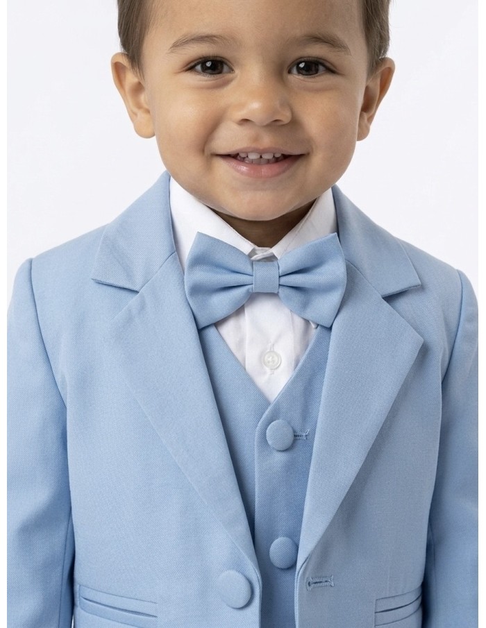 ENSEMBLE COSTUME 5 PIÈCES BLEU- BÉBÉ 3 À 24 MOIS