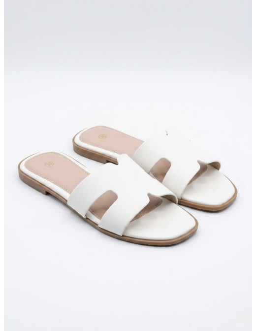 SANDALES MULES BLANCHE  - FEMME