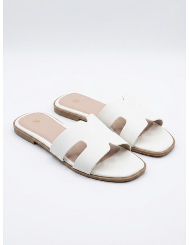 SANDALES MULES BLANCHE  - FEMME