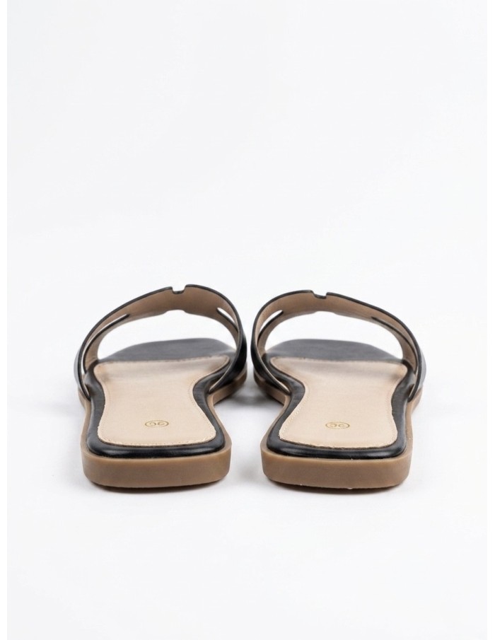 SANDALES MULES NOIRES - FEMME