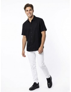CHEMISE EN LIN UNIE NOIRE –... 2