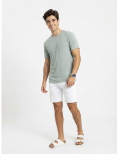 T-SHIRT COTELÉ COL ROND... 2