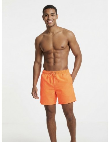 SHORT DE BAIN LONG ORANGE FLUO - HOMME
