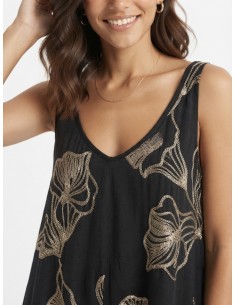 ROBE LONGUE NOIR & MOTIFS... 2