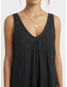 ROBE LONGUE NOIR BRODERIE... 2