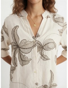 ROBE CHEMISIER LONGUE ÉCRU... 2