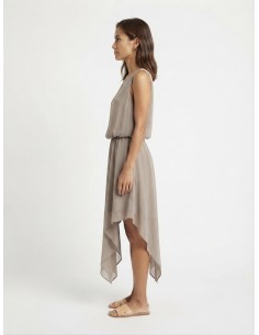 ROBE ASYMÉTRIQUE TAUPE ET... 2