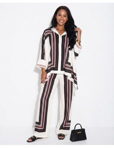 ENSEMBLE CHEMISE + PANTALON RAYURES...