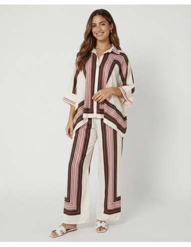 ENSEMBLE CHEMISE + PANTALON RAYURES...
