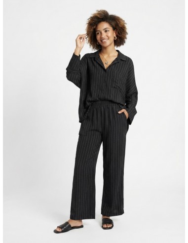 ENSEMBLE CHEMISE + PANTALON RAYÉ NOIR...