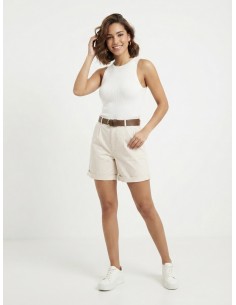SHORT CHINO BEIGE AVEC... 2