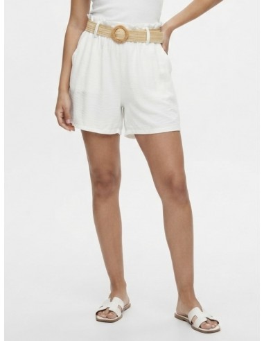 SHORT FLUIDE BLANC AVEC CEINTURE...