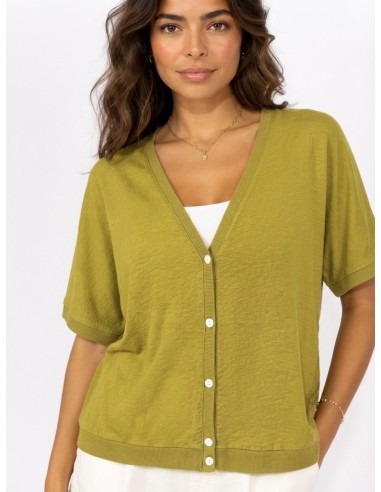 GILET OVERSIZE VERT - FEMME